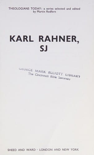 Karl Rahner, S.J