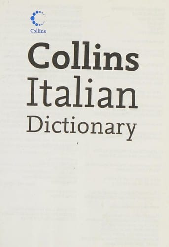 Collins pocket Italian dictionary