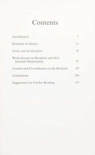 The hospital, an organizational analysis