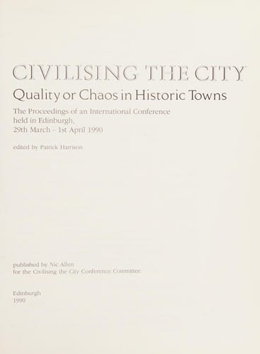 Civilising the city