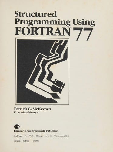Structured programming using FORTRAN 77