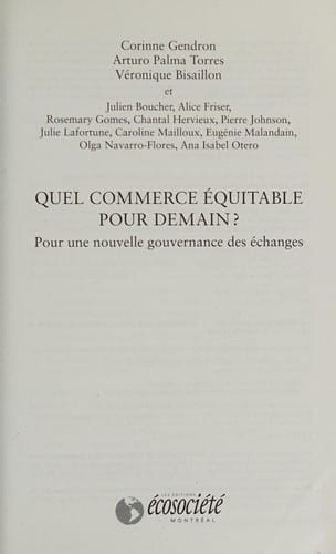 Quel commerce équitable pour demain?