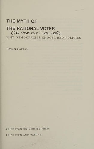 The myth of the rational voter