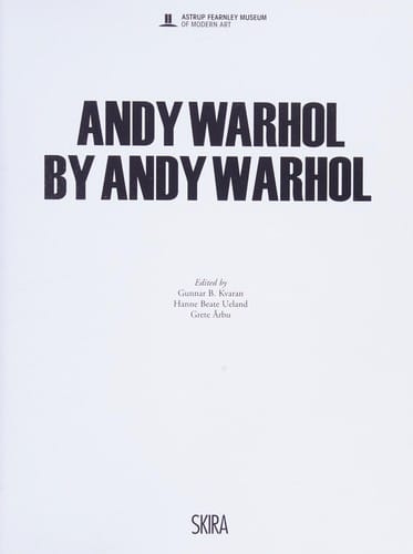 Andy Warhol by Andy Warhol