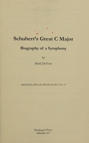 Schubert's Great C major