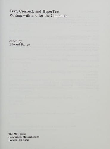 Text, context, and hypertext