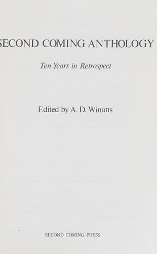 Second coming anthology
