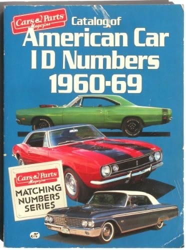 Catalog of American car ID numbers, 1960-1969