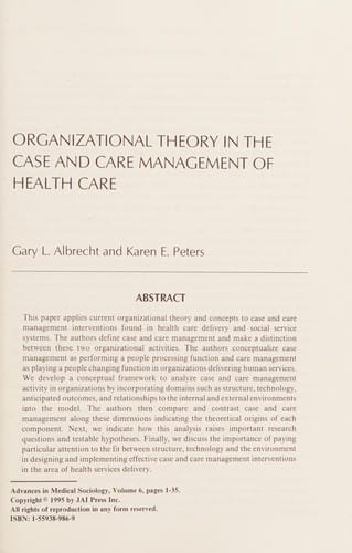 Case and care management