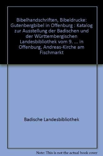 Bibelhandschriften, Bibeldrucke
