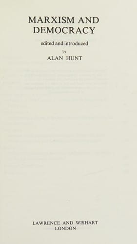 Marxism and democracy