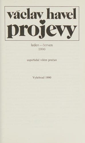 Projevy, leden-červen 1990