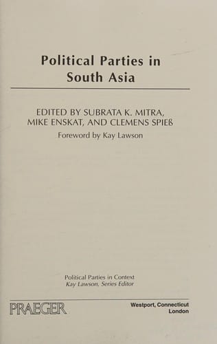 Political parties in South Asia