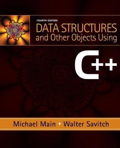 Data structures & other objects using C++