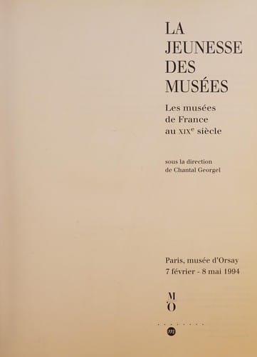 La Jeunesse des musées