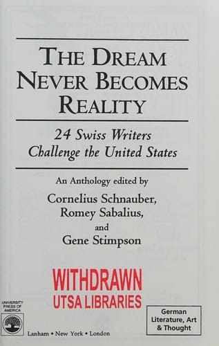 The dream never becomes reality