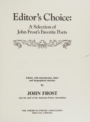 Editor's choice