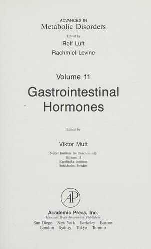 Advances in metabolic disorders