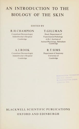 An introduction to the biology of the skin