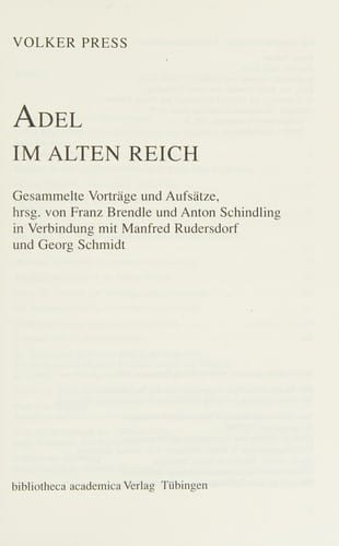 Adel um alten reich