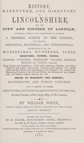 White's 1856 Lincolnshire