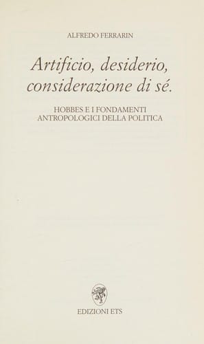 Artificio, desiderio, considerazione di sé