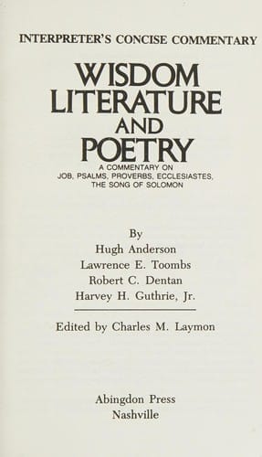 Wisdom literature and poetry