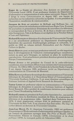 Souveraineté et protectionnisme en matière culturelle