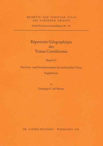 Répertoire géographique des textes cunéiformes