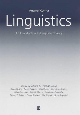 Linguistics Answer Key