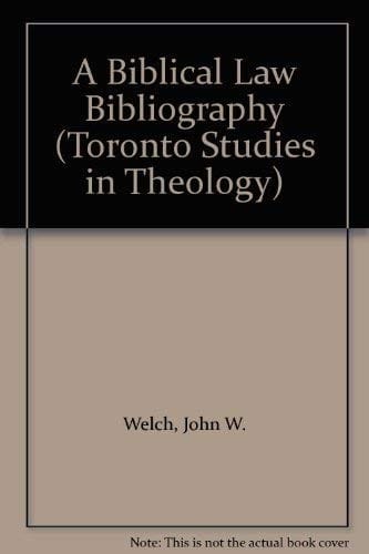 A biblical law bibliography
