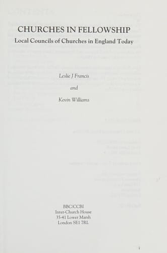 Churches in fellowship