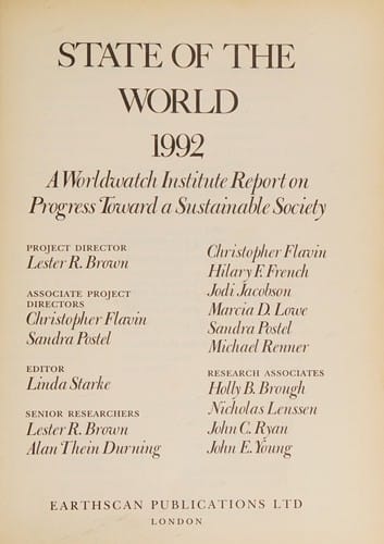 State of the world, 1992