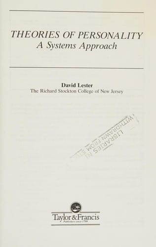 Theories of personality