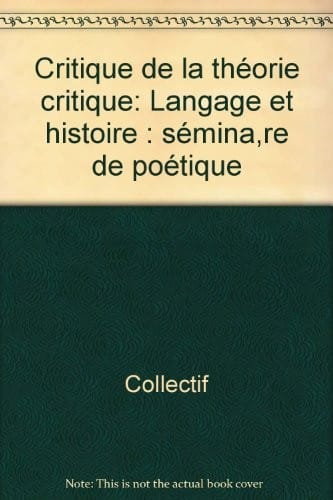 Critique de la théorie critique