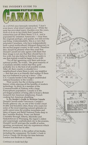 The Insider's guide to western Canada