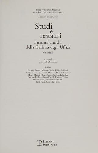 Studi e restauri