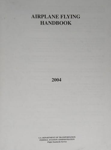 Airplane flying handbook