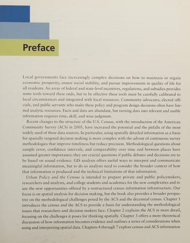Urban policy and the census