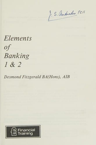 Elements of banking