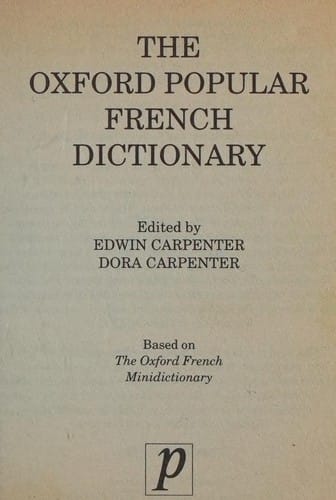 The Oxford popular French dictionary