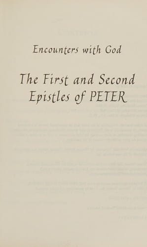 The first and second epistles of Peter