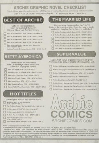 Archie comics spectacular