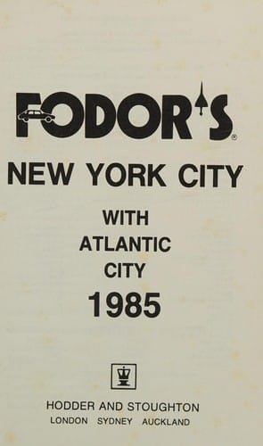 Fodor's New York City with Atlantic City