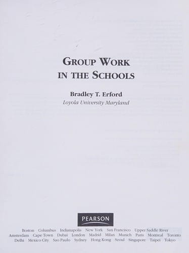 Group counseling in the schools