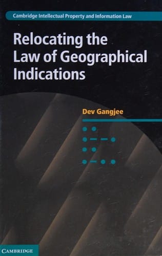 Relocating the law of geographical indications