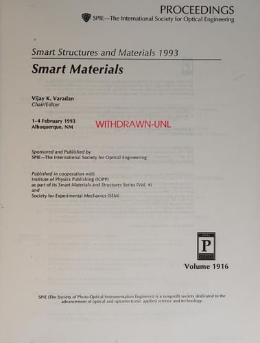 Smart structures and materials 1993