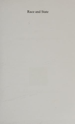 RACE AND STATE; ED. BY ALANA LENTIN