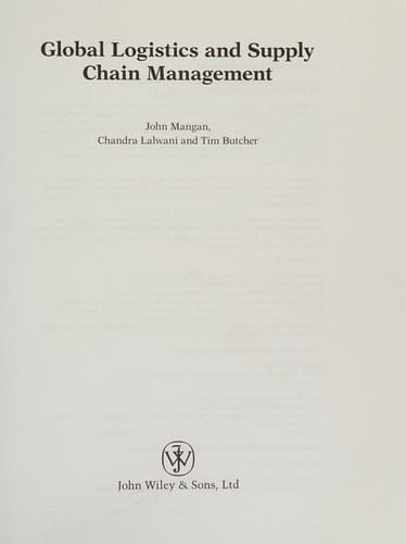 Global logistics and supply chain management