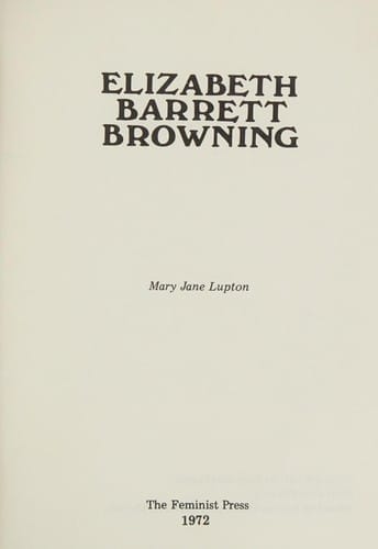 Elizabeth Barrett Browning